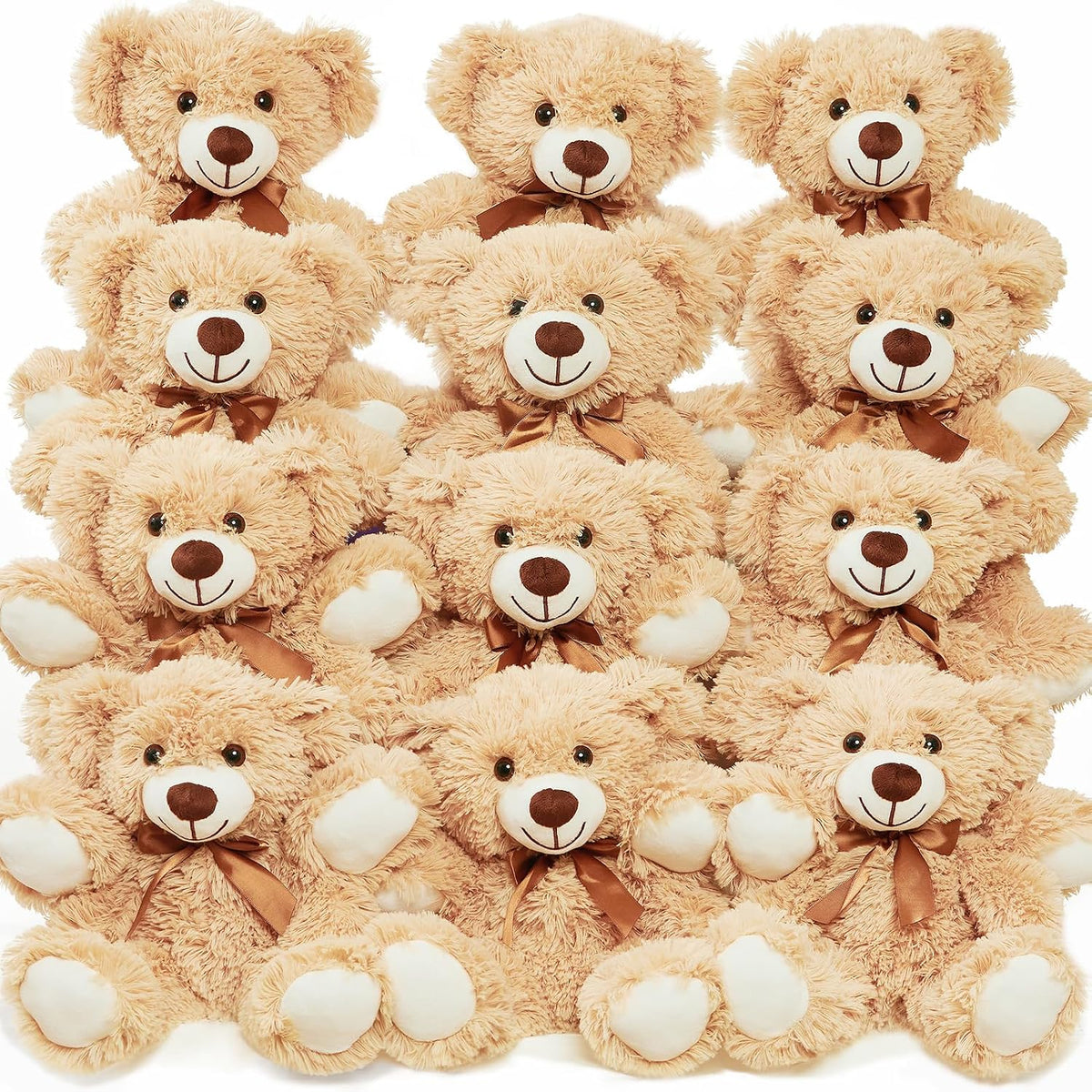Quaakssi Ositos de peluche a granel, 12 paquetes de osos de peluche...