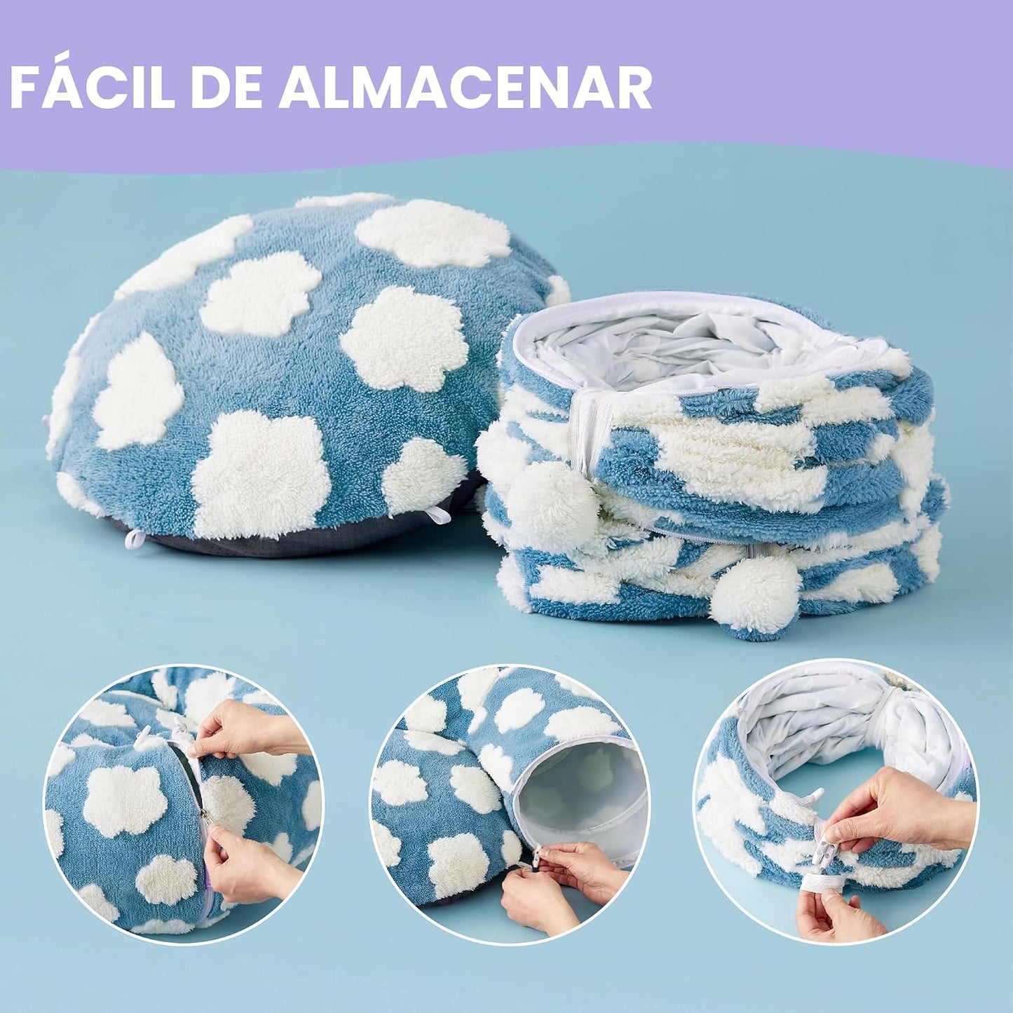 Lesure Donut - Linda cama de túnel para gatos jacquard, juguetes pa...