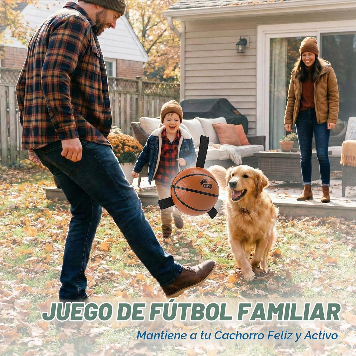 QDAN Pelota de baloncesto para perros, bolas con correas, juguete d...