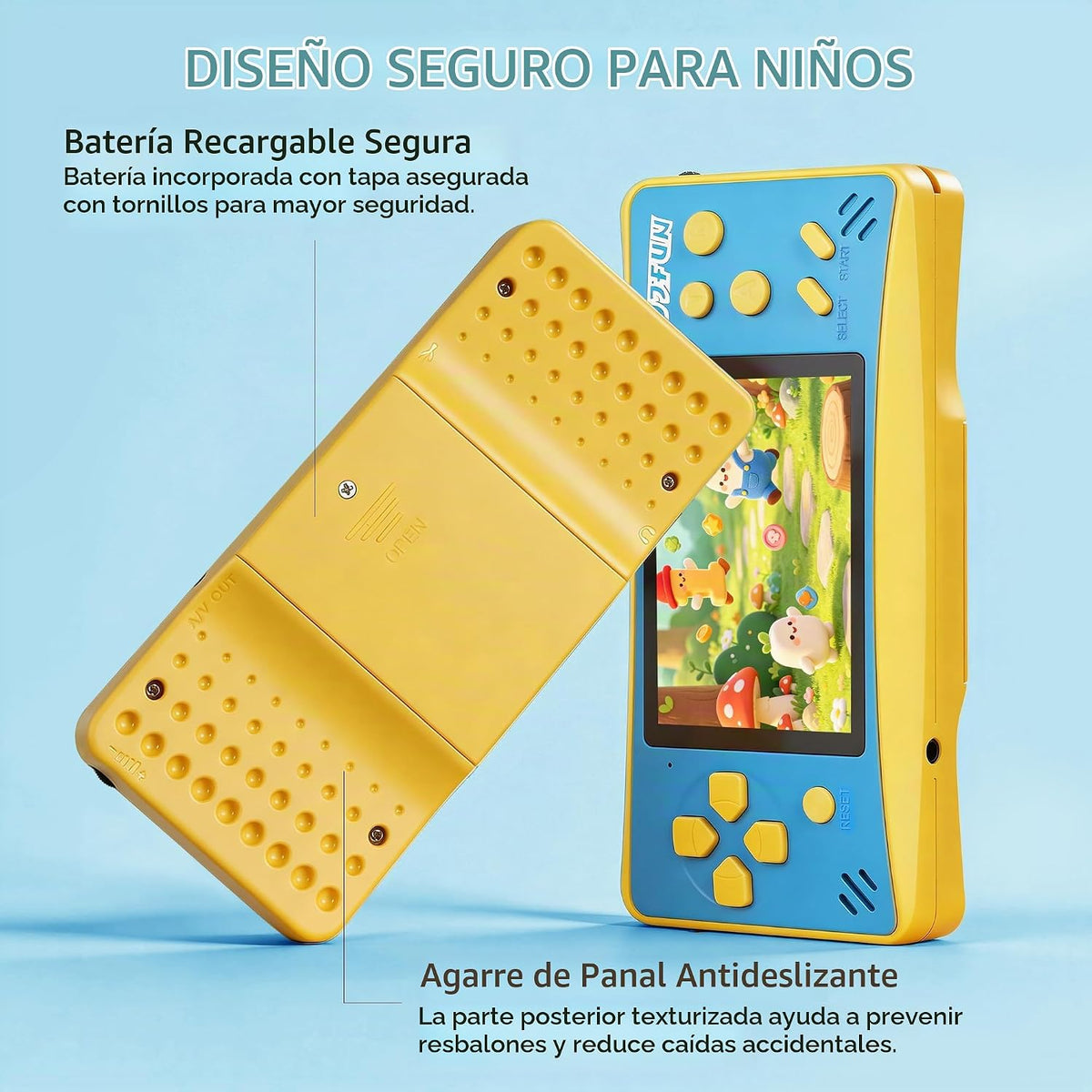 168 Reproductor de videojuegos incorporado Plug &amp; Play de mano...