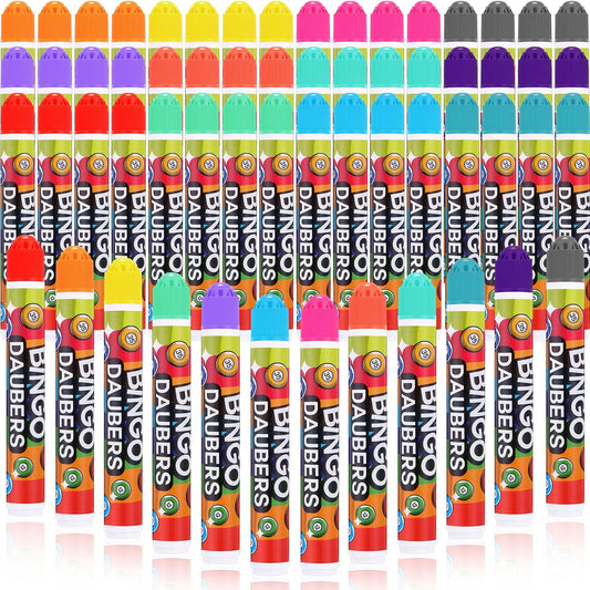 Crtiin Juego de 48 marcadores de Bingo Dauber de colores surtidos e...