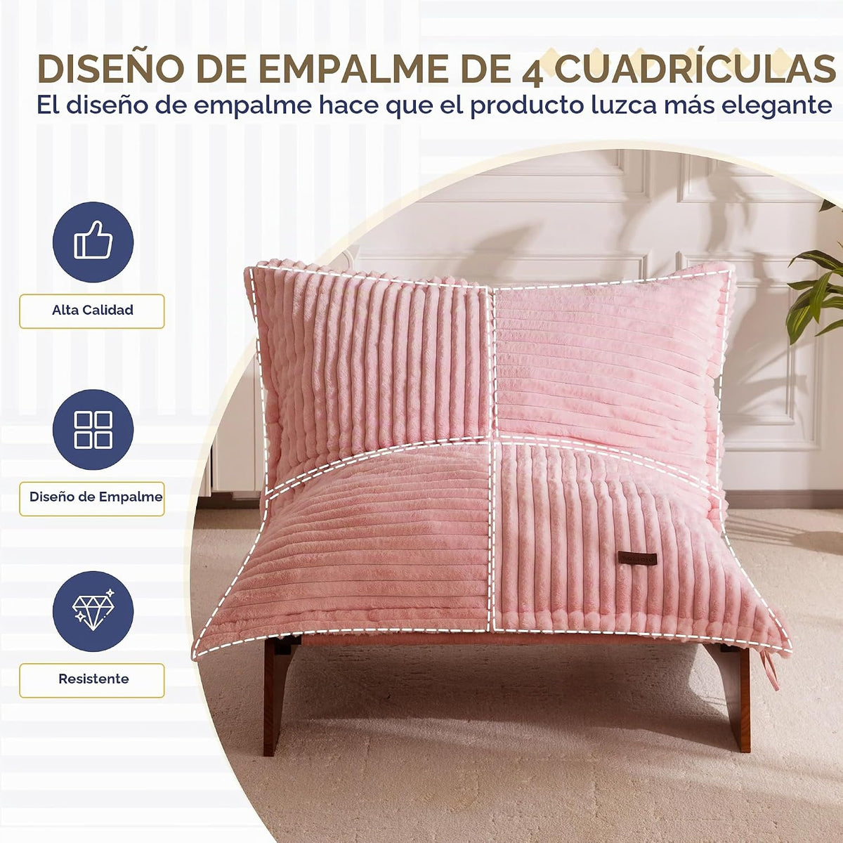 MAXYOYO Silla ajustable para sala de estar, puf de 3 posiciones con...