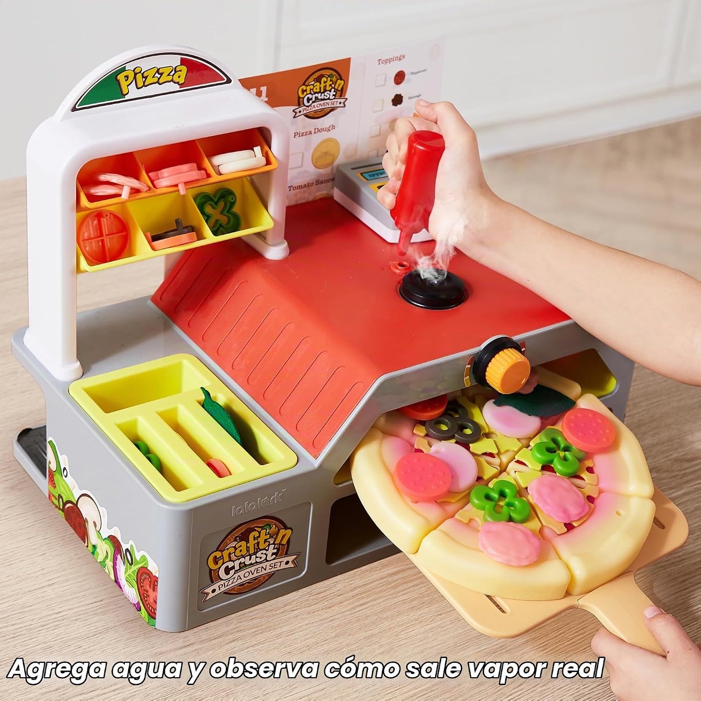 JOVA lalalark Piza - Juguetes de comida con regirster de efectivo,...