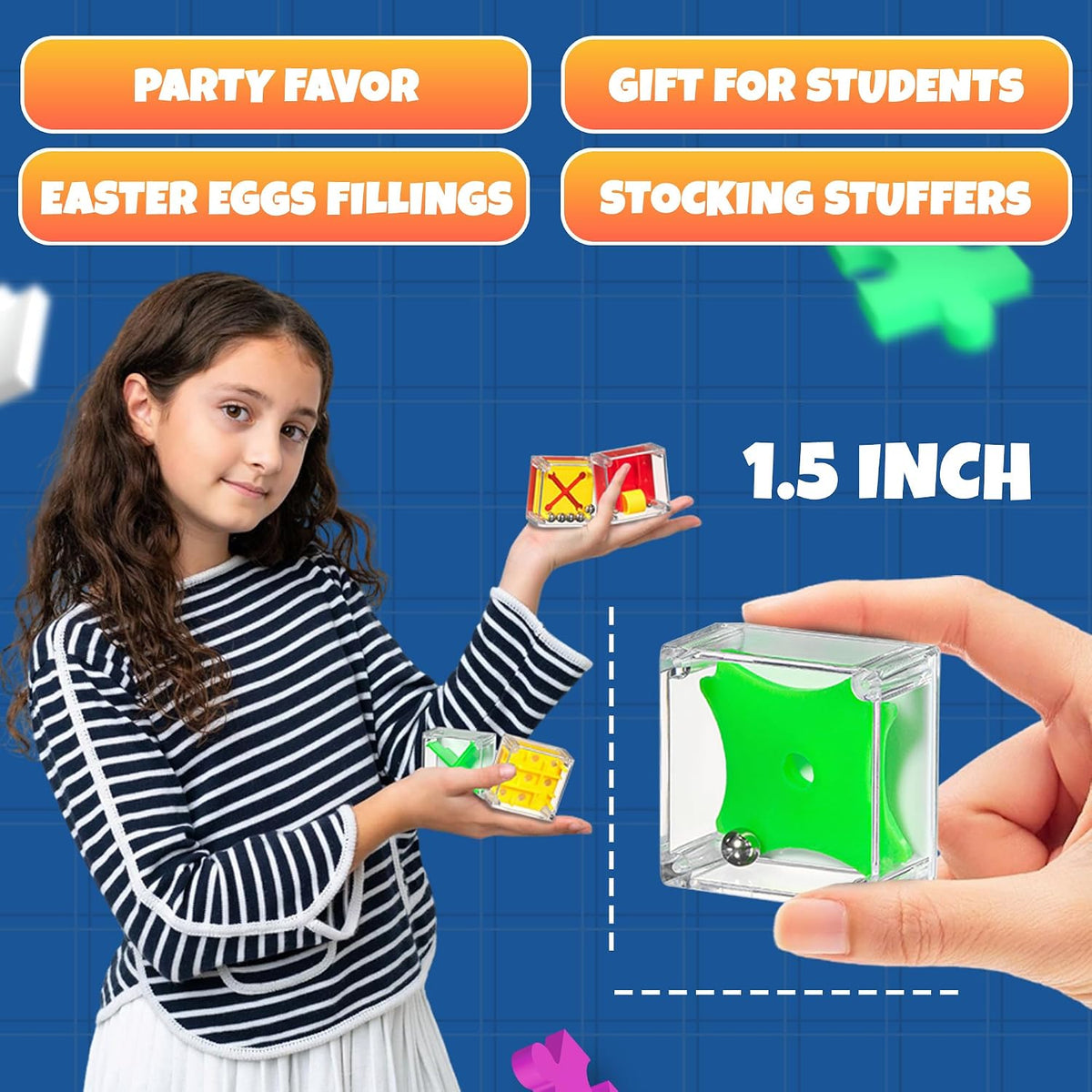 Mini Cube Puzzle Games (paquete de 72) 3D Brain Teaser Laberinto Ba...