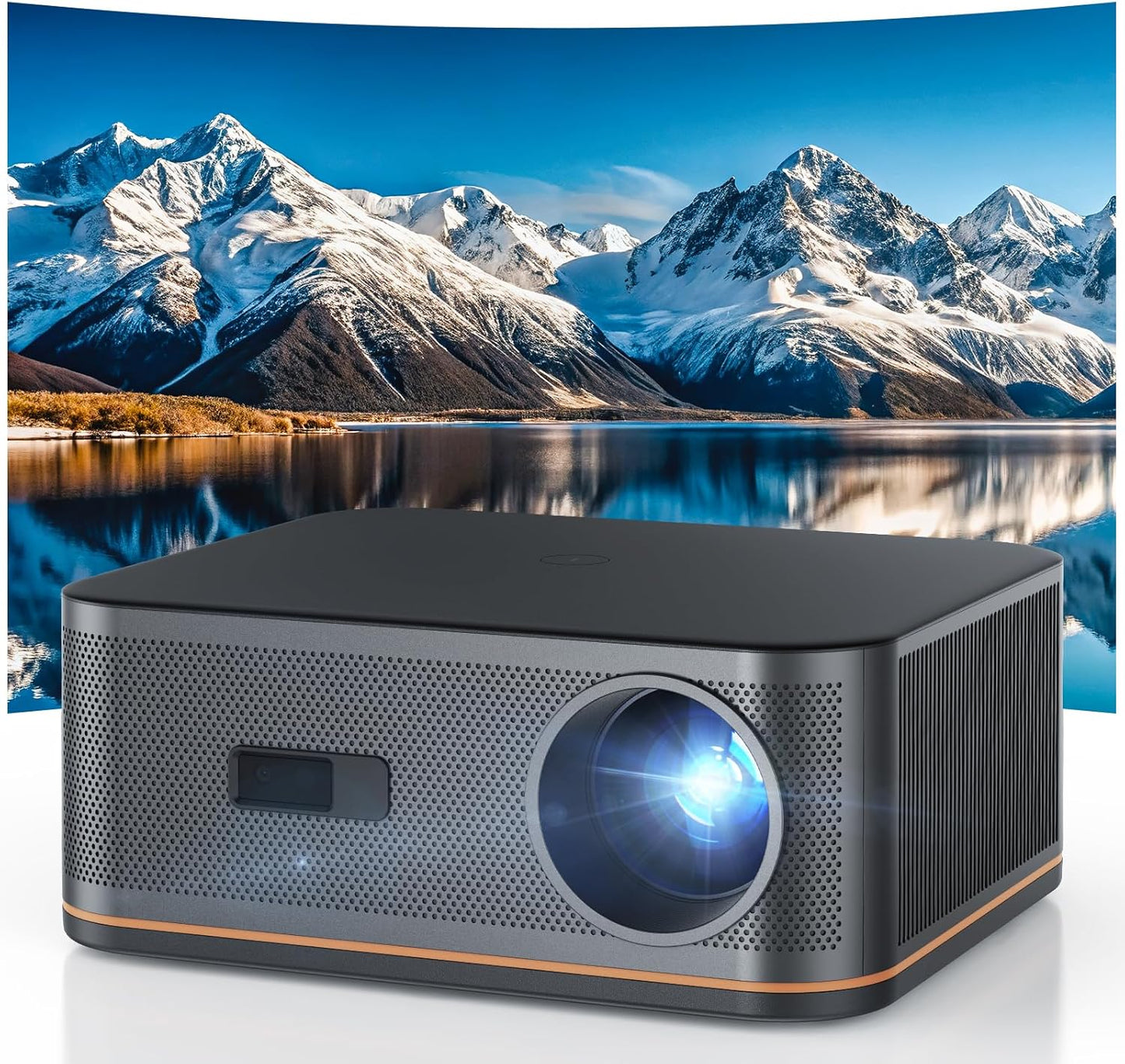 Proyector de decodificación ANSI 4K 2000 con WiFi y Bluetooth, cine...