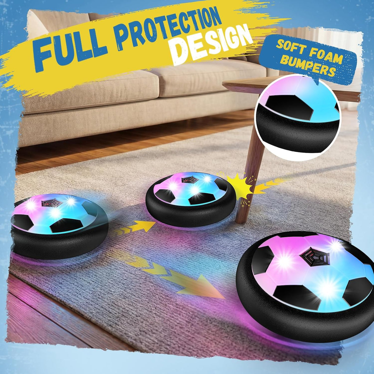 HopeRock Pelota de Fútbol Flotante Juguetes para Niños y Niñas de 3...