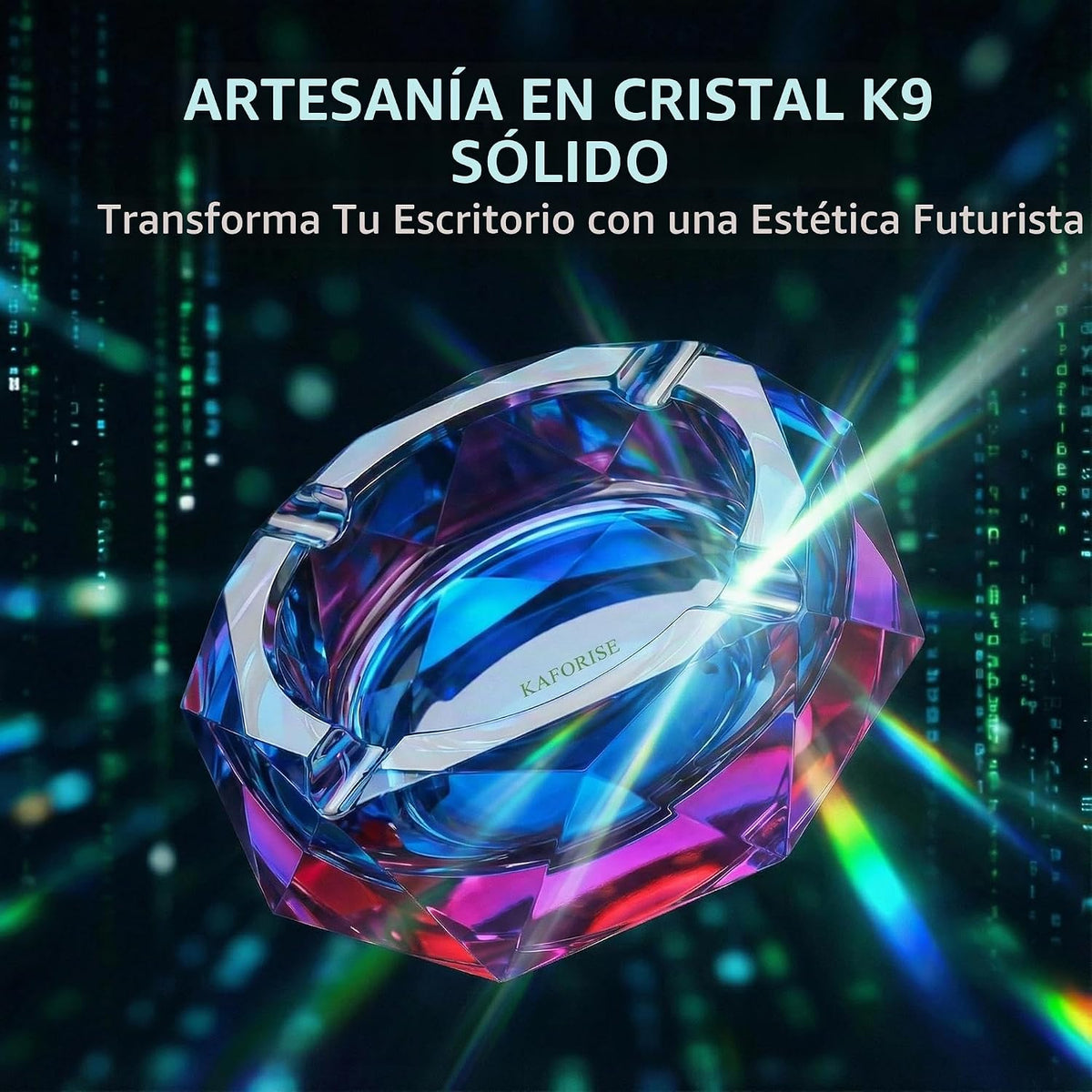 Kaforise Cenicero K9 de cristal pesado para cigarrillos \u2013 Ceni...