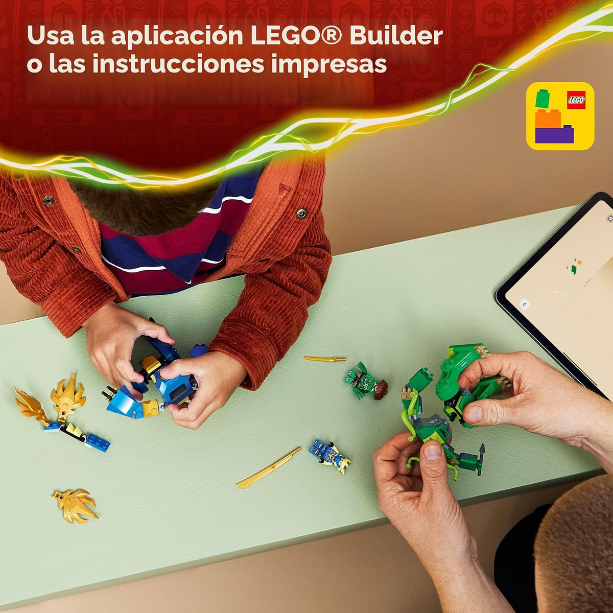 LEGO NINJAGO Juego de construcción de lucha de mecha de dragón de J...