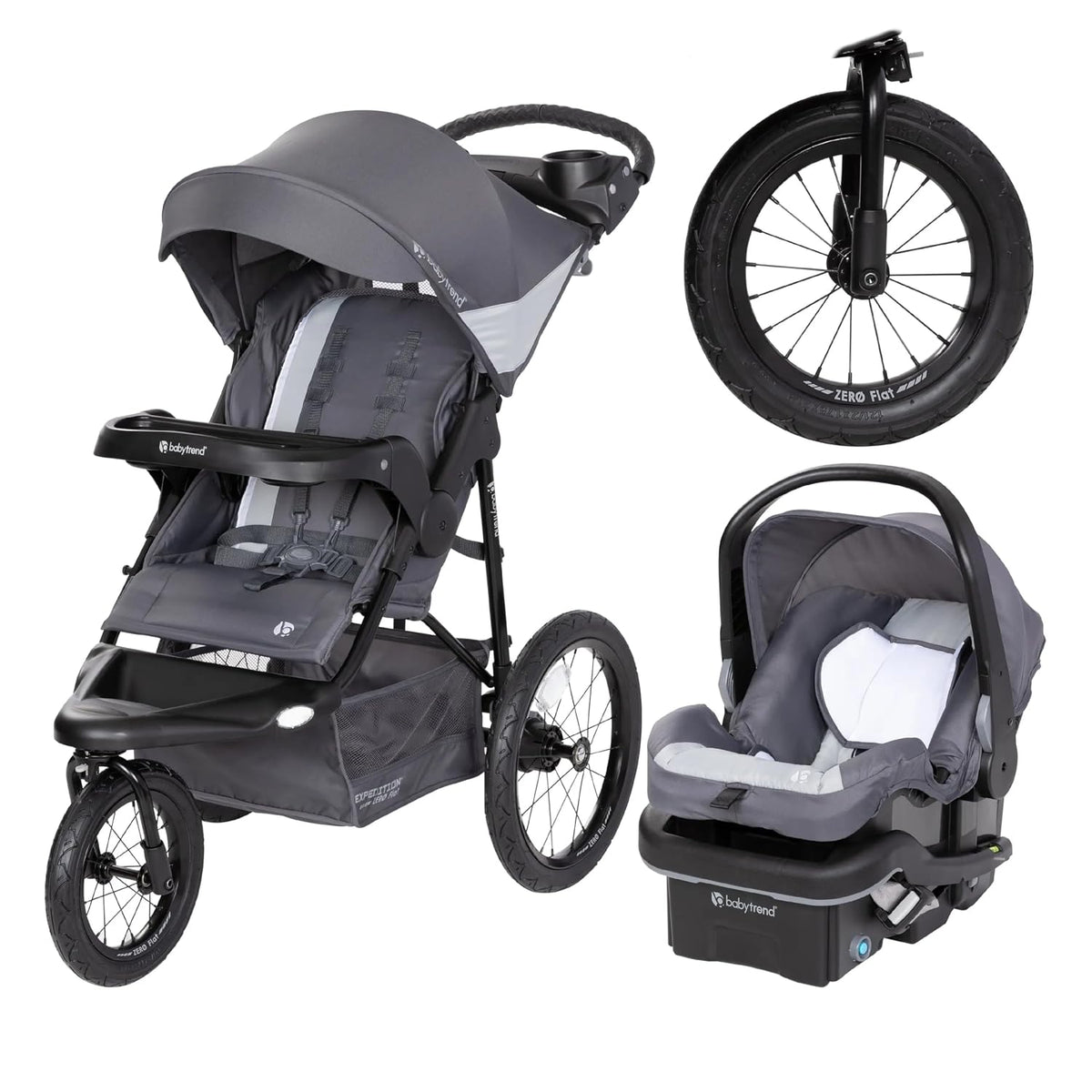 Baby Trend Expedition® Zero Flat Jogger - Sistema de viaje con luce...
