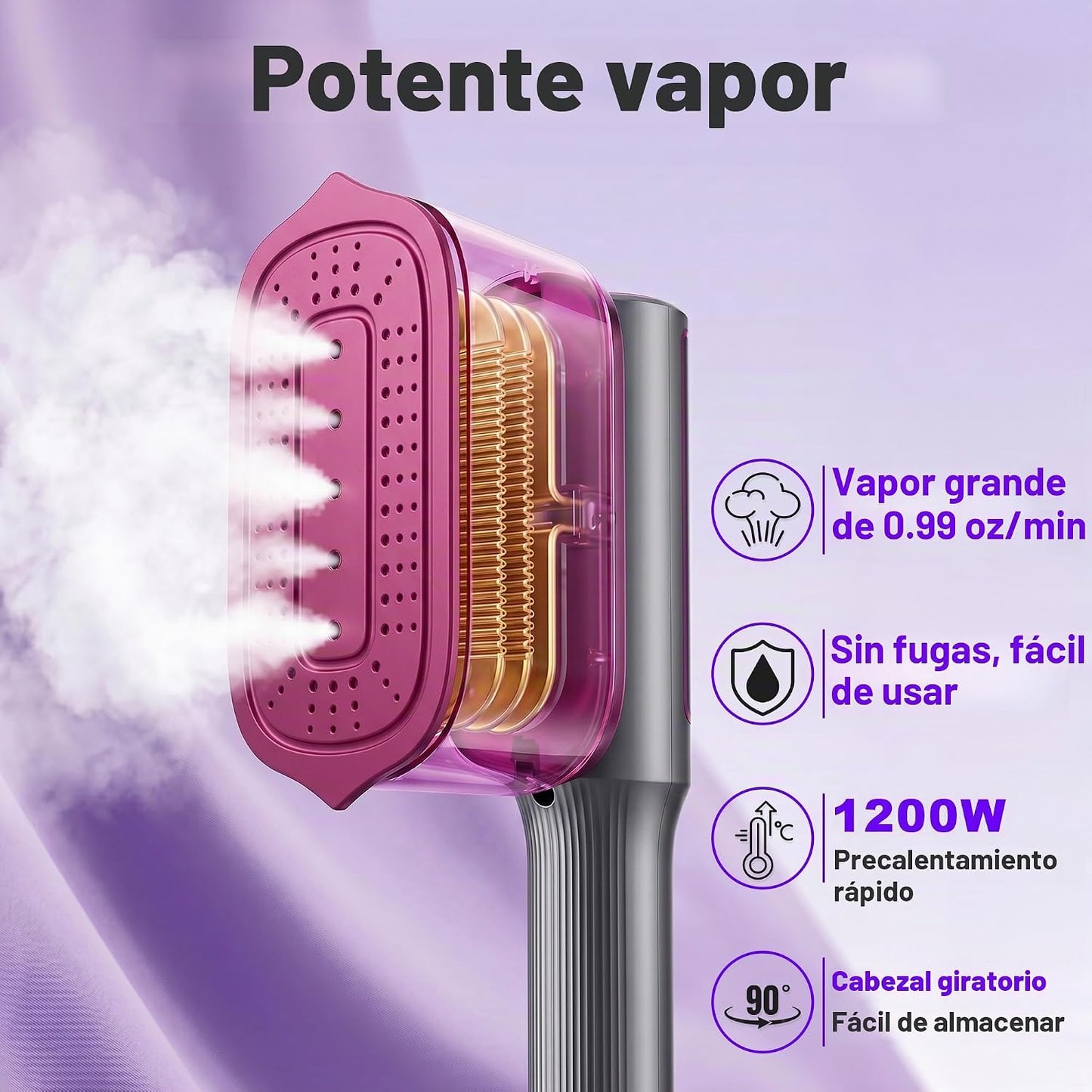 EFOBO Vaporizador para Ropa, Plancha de Viaje 2 en 1, Calentamiento...
