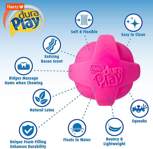 Hartz DuraPlay - Juguetes perfumados para perros con aroma a tocino...