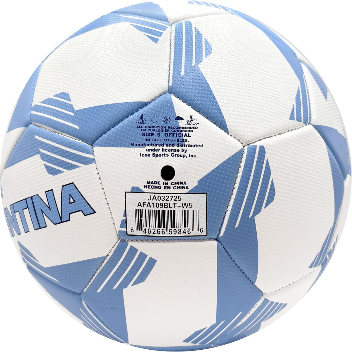 Icon Sports - Balón de fútbol oficialmente licenciado de la Asociac...
