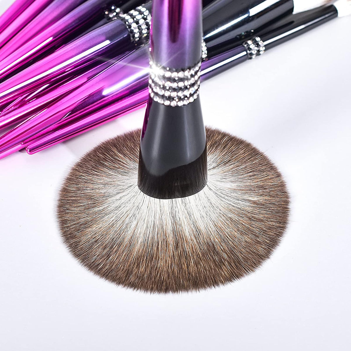 Bueart Design Juego de 16 brochas de maquillaje ultra suaves con so...