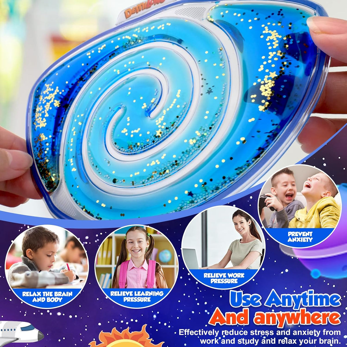 Juguetes antiestrés de mano para niños y adultos: almohadilla senso...