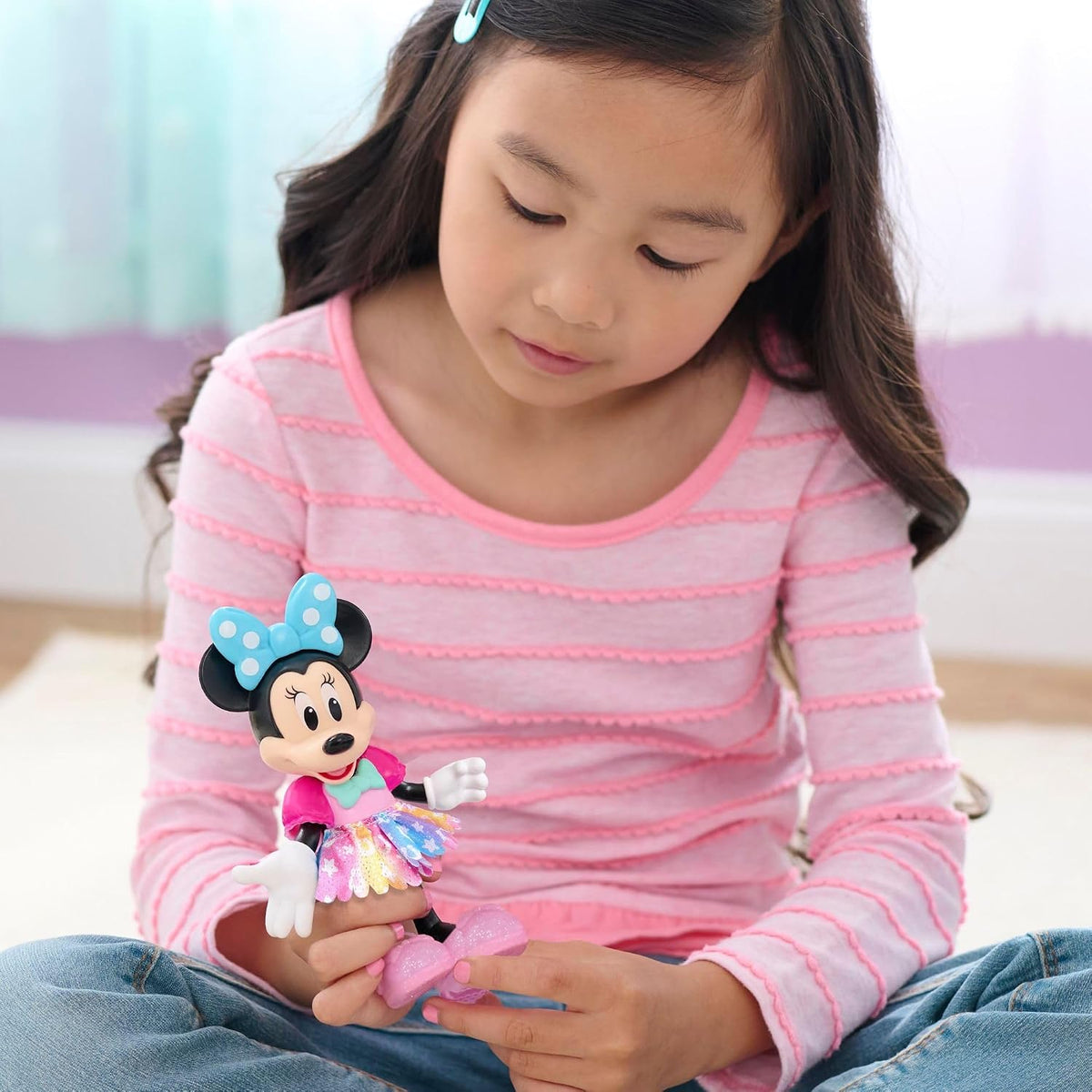 Disney Junior Minnie Mouse Groom &amp; Glam Pony Set, juego de muñe...