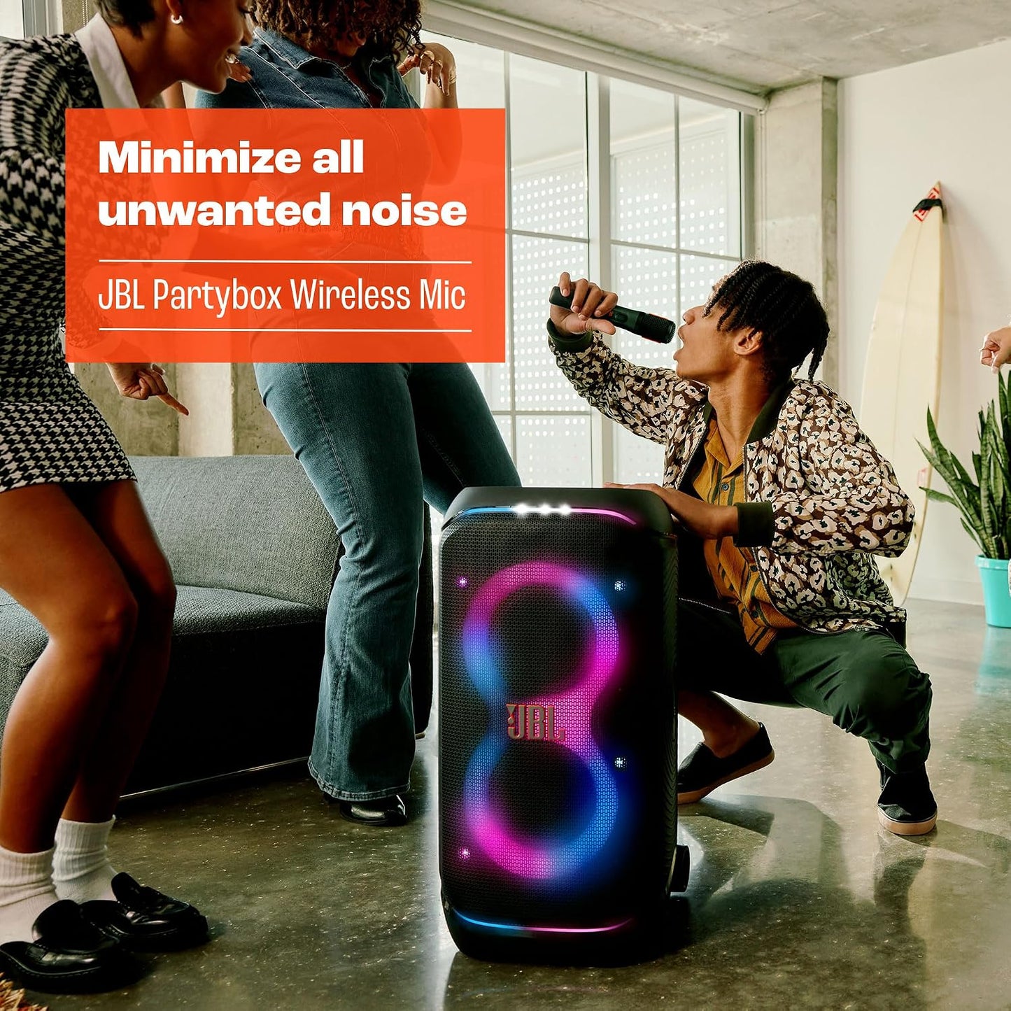 JBL PartyBox Micrófono Inalámbrico - 2X Micrófonos Inalámbricos Dig...