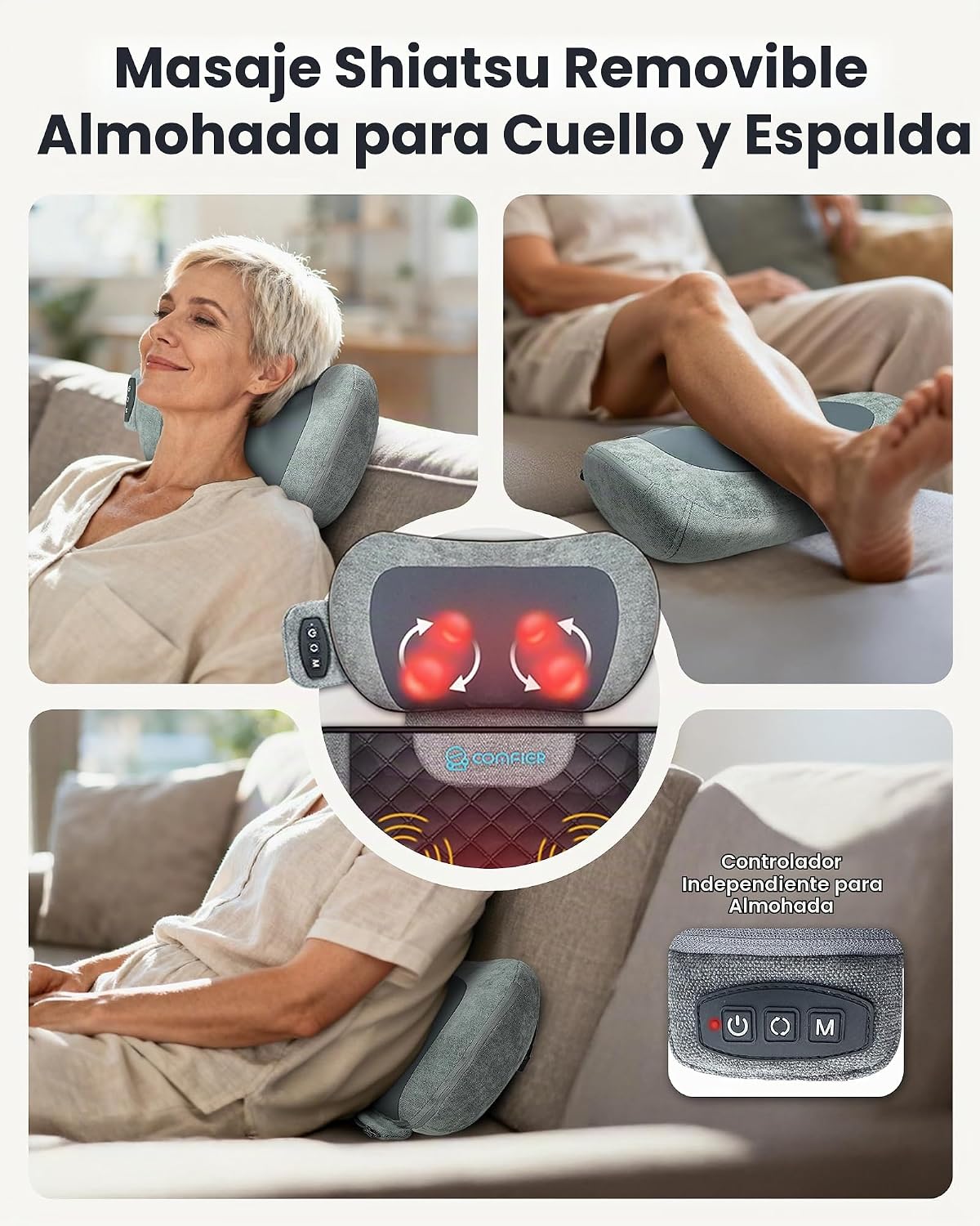 Alfombrilla de masaje con vibración de cuerpo completo 2026 con alm...