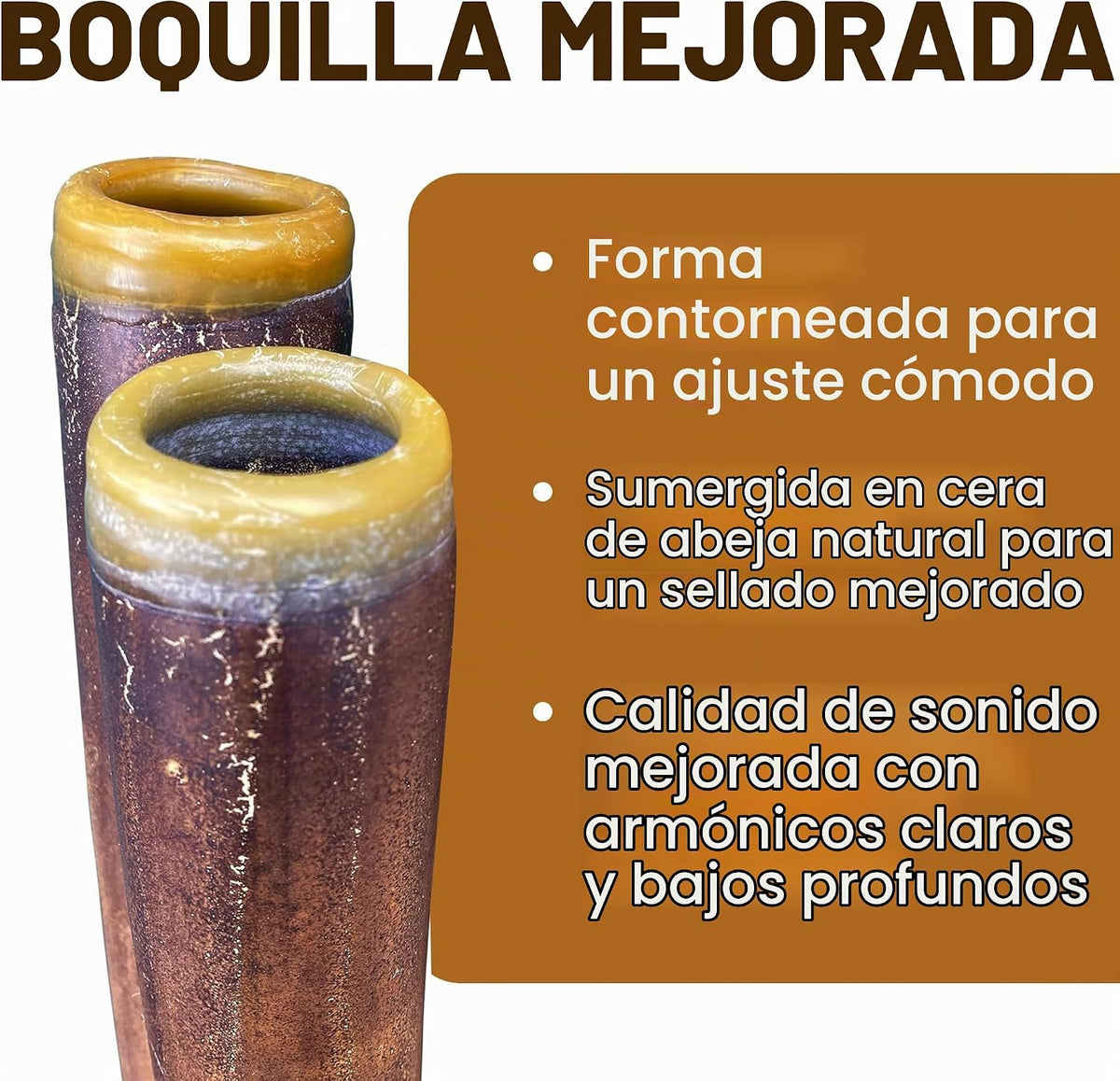 Didgeridoo manual moderno, con boquilla para tocar fácilmente.