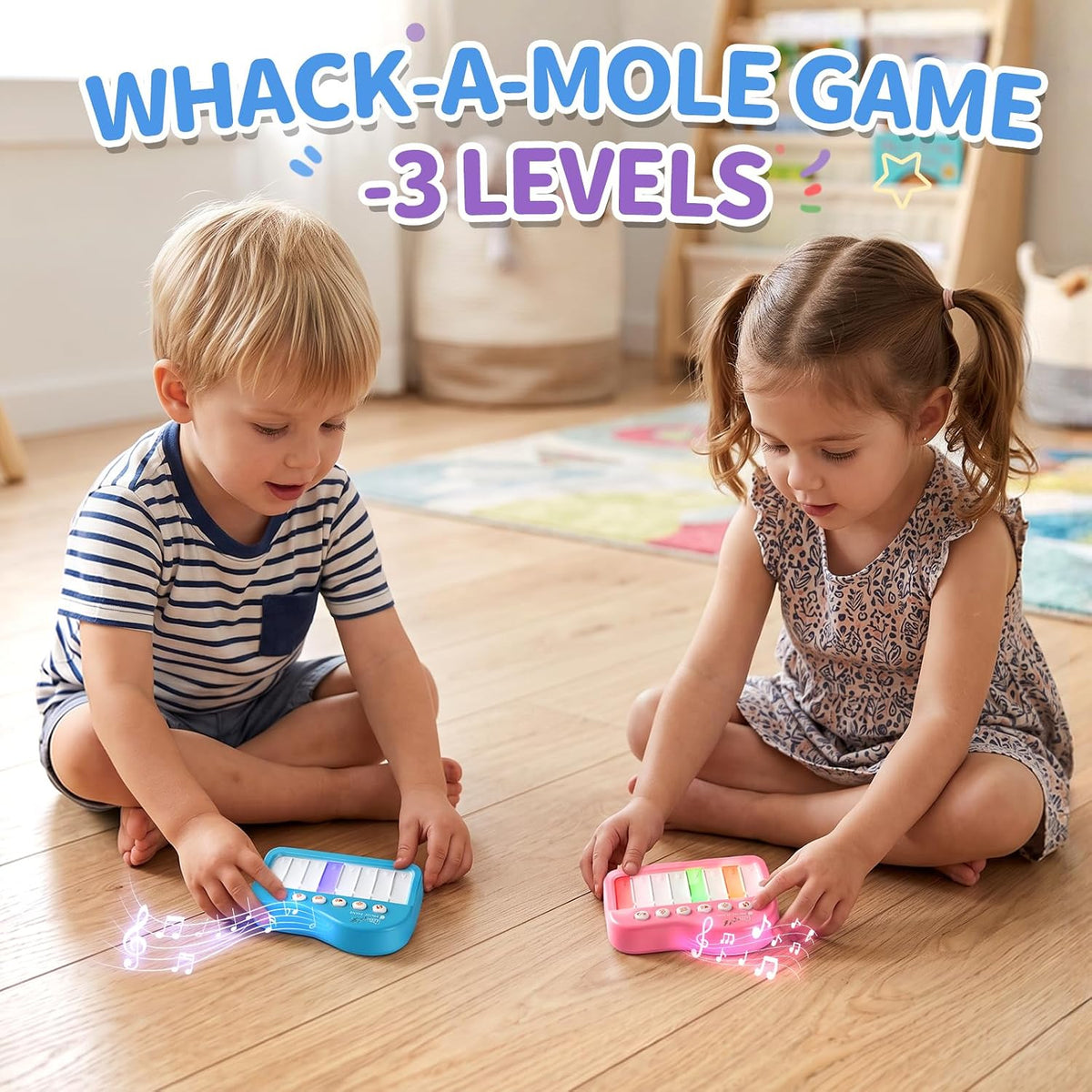 Touch-Play - Piano de juguete para bebé de 6 a 18 meses, juguetes m...