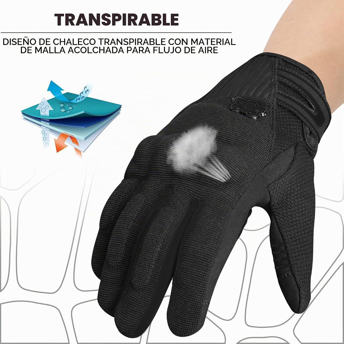 BEAST RAGE Guantes de motocicleta de verano \u2013 Guantes transpir...