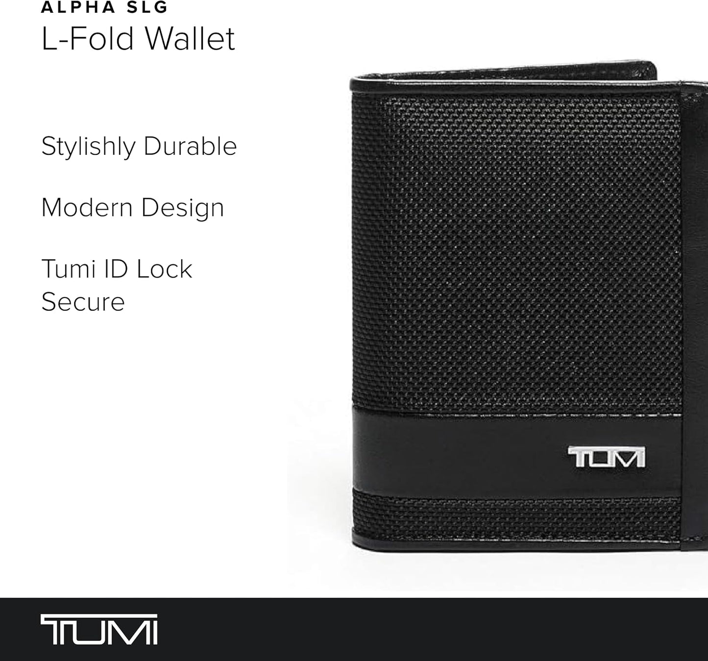 TUMI Alpha L-Fold, Negro -, Alfa L-fold