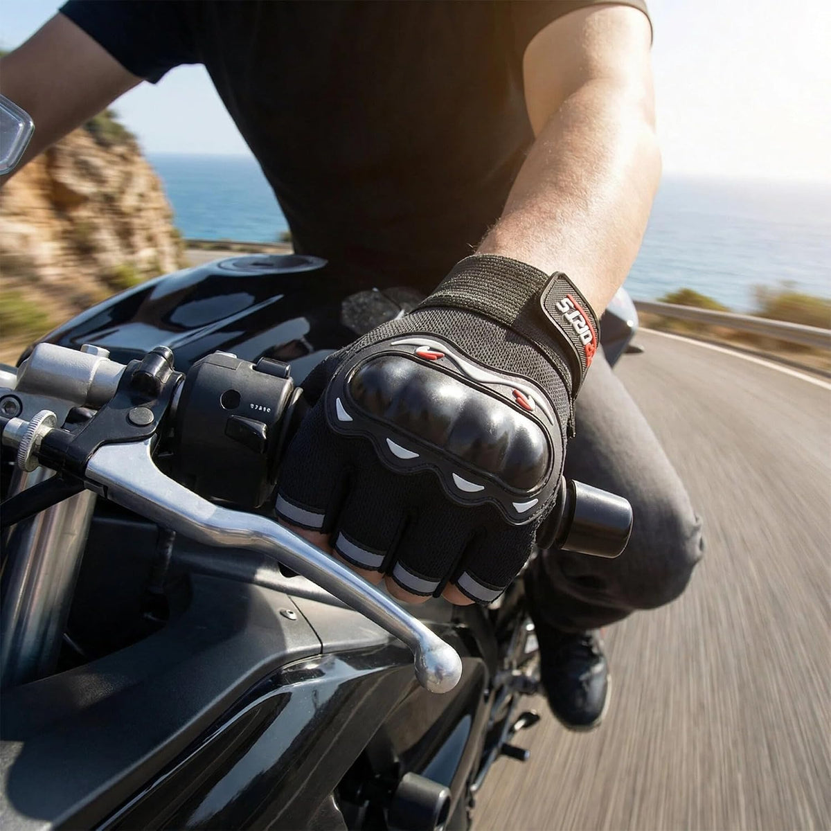 KEYSDEX Guantes de motocicleta para hombres y mujeres, protección d...