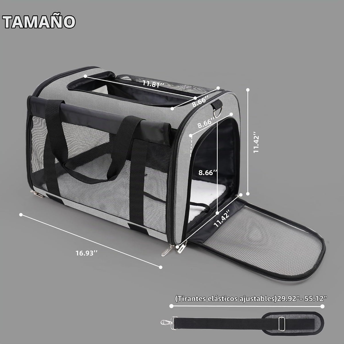 TWDEPART Mochila transportadora para gatos, multifuncional, firme y...
