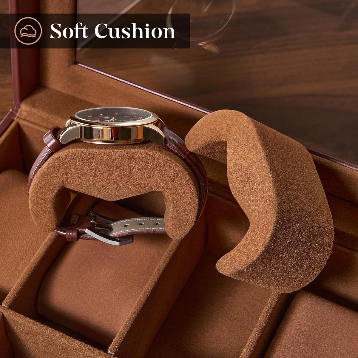ProCase Estuche para reloj, organizador de caja de reloj con 8 ranu...