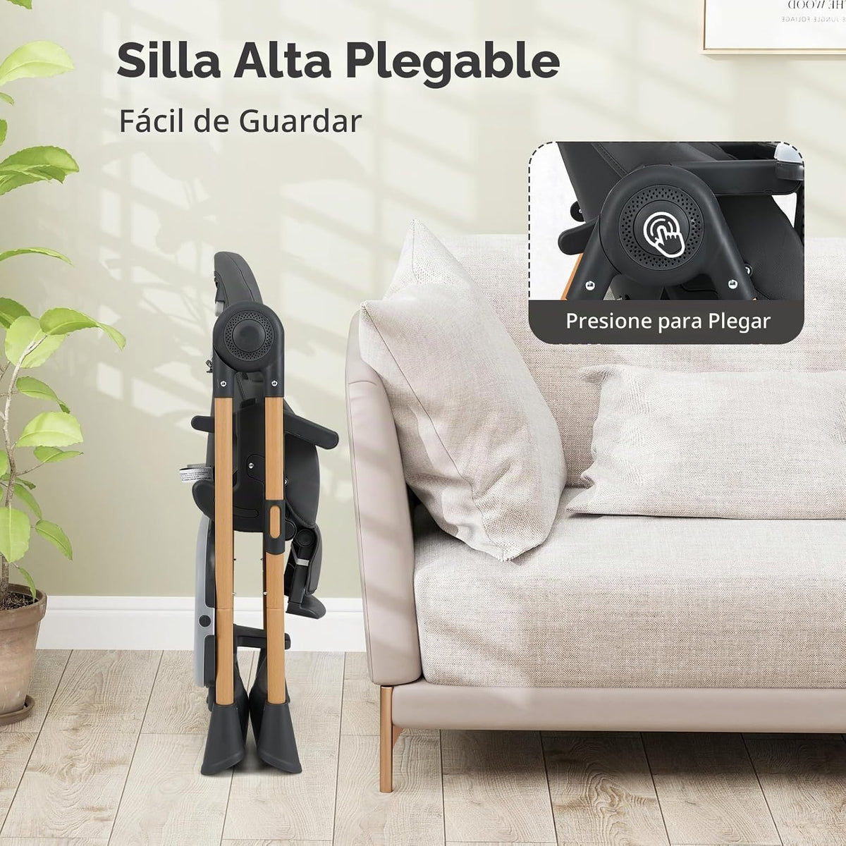 INFANS Silla alta para bebé, sillas altas para bebés y niños pequeñ...