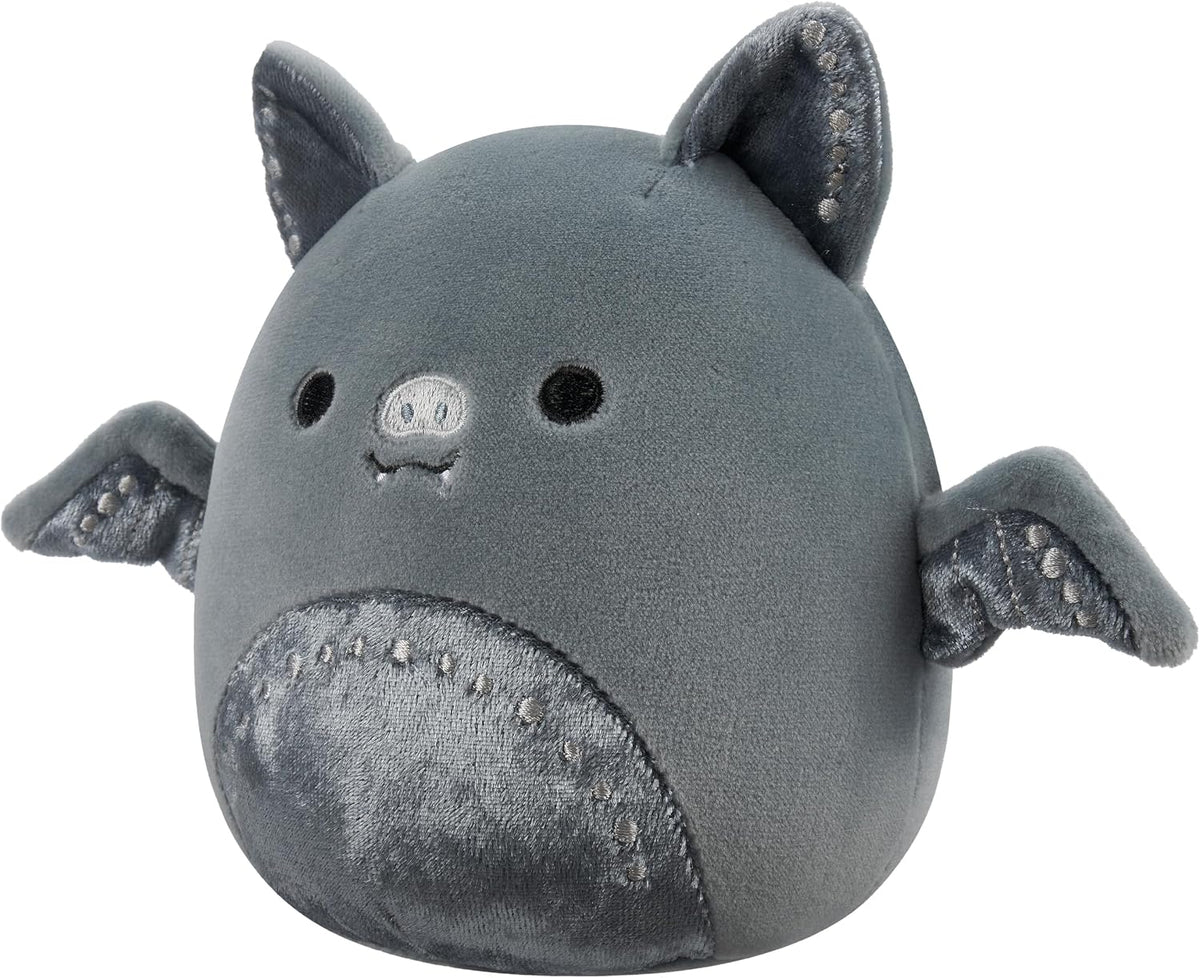 Squishmallows Original Millennia The Grey Bat de 5 pulgadas con det...