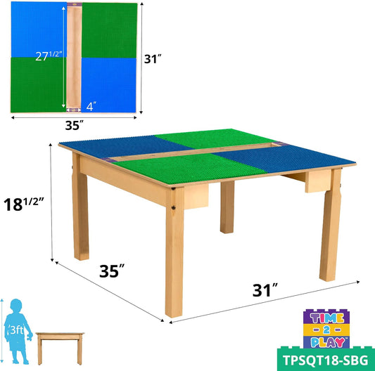 Contender Time-2-Play Mesa de juego de actividades para niños, comp...