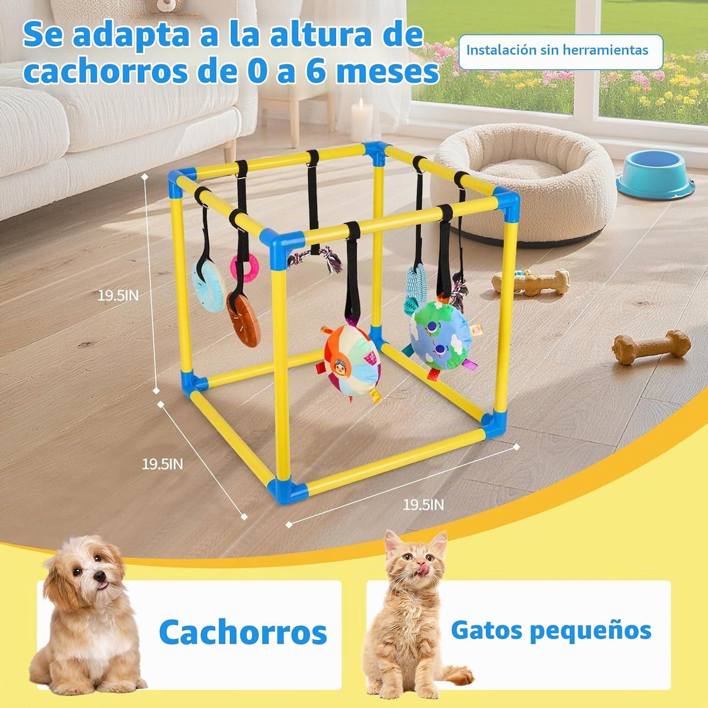 Liitrton Gimnasio de juego para cachorros \u2013 Gimnasio de juego...