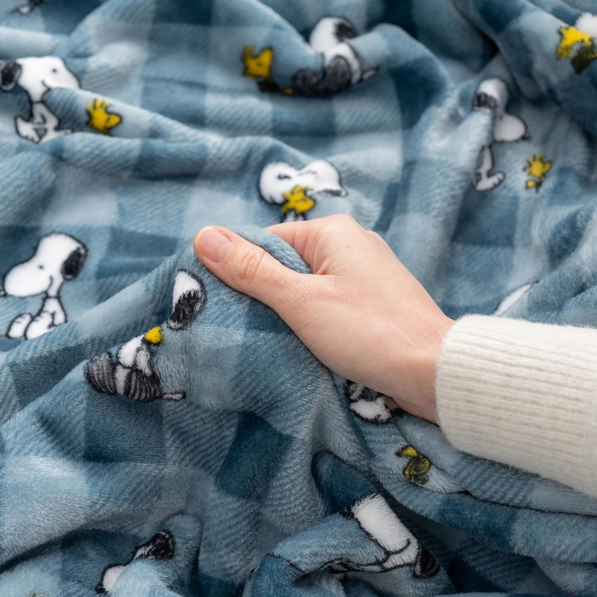 Berkshire Blanket Peanuts® VelvetLoft® Manta de Felpa con el Tierno...
