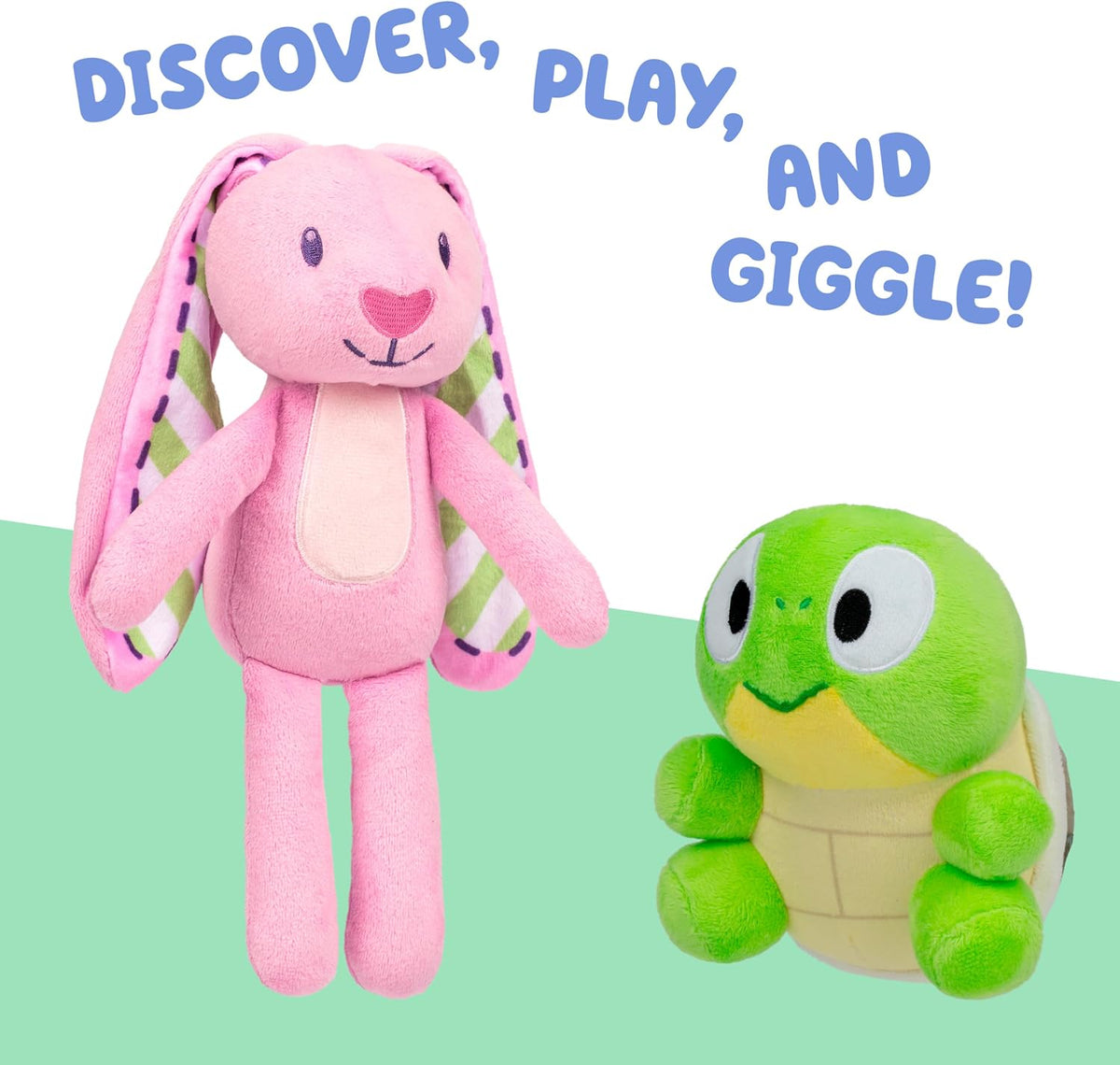 Bluey Friends 2-Pack de peluches de animales para niños, muñecos de...