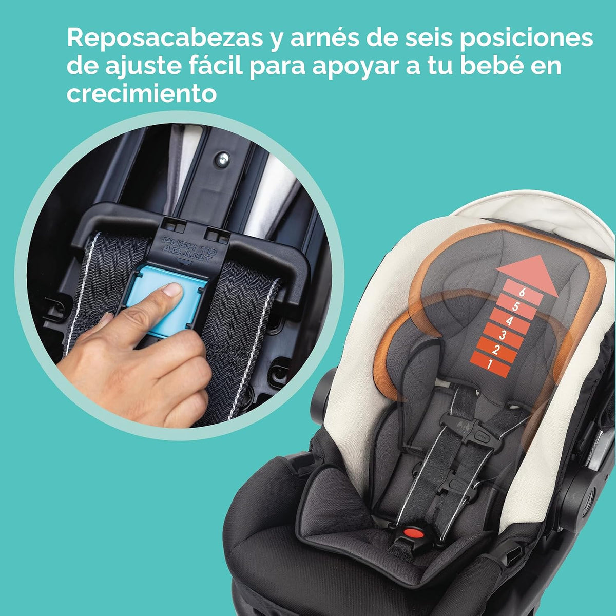 Sistema de viaje Baby Trend Tango PRO con asiento de auto para bebé...