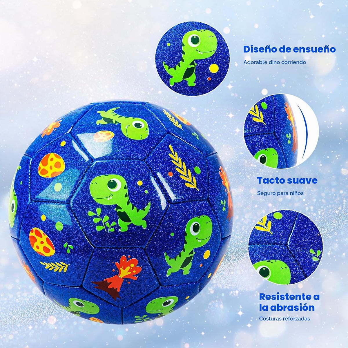 Balón de fútbol tamaño 4, tamaño 3, tamaño 2 con bomba desinflada,...