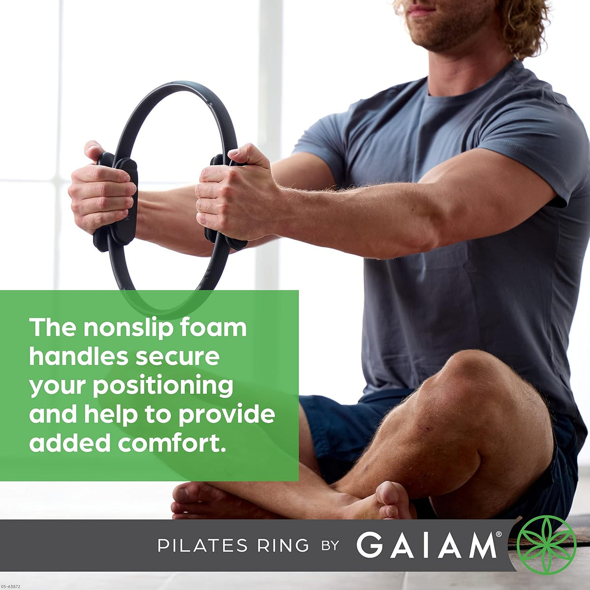 Gaiam Anillo de Pilates Fitness Circle, Tonificación de brazos, pie...