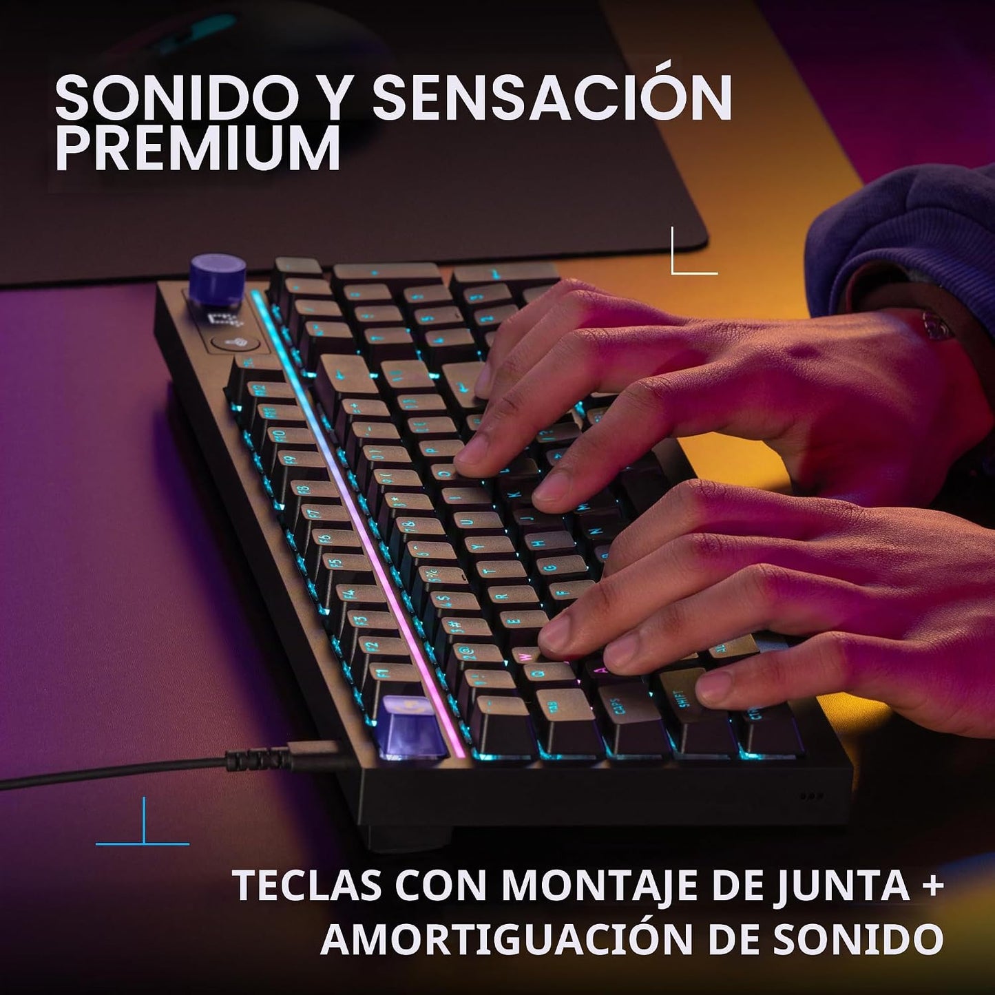 Logitech G Teclado para juegos de 316 x 98, velocidad de informe de...