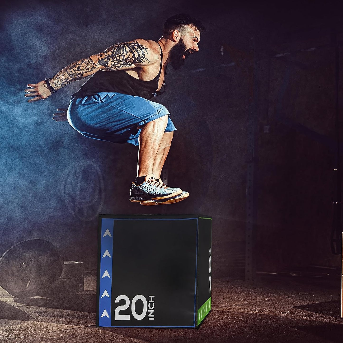 BalanceFrom Caja de salto pliométrica de espuma 3 en 1 para gimnasi...