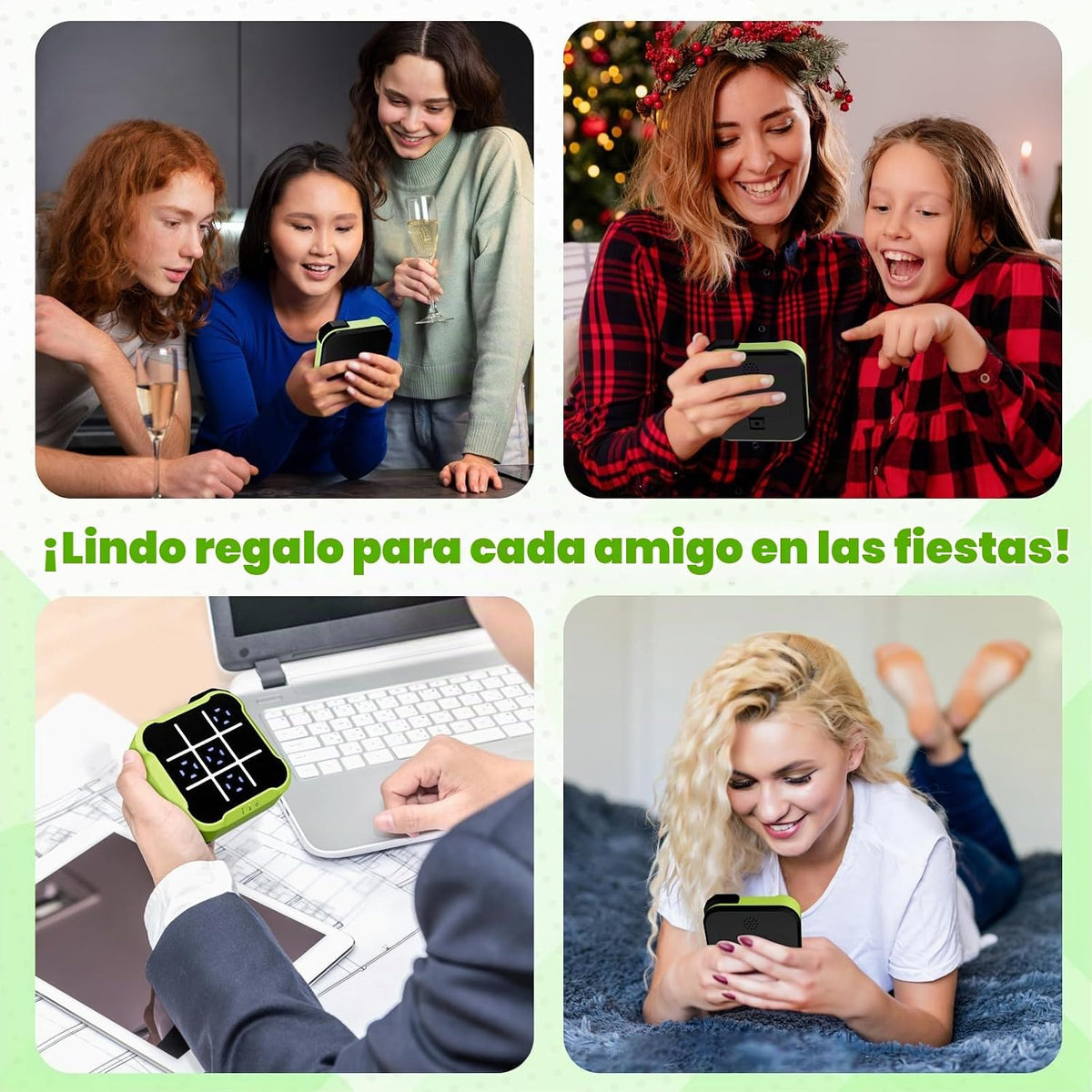 Juego electrónico Tic Tac Toe Bolt, Juego de mesa digital portátil,...