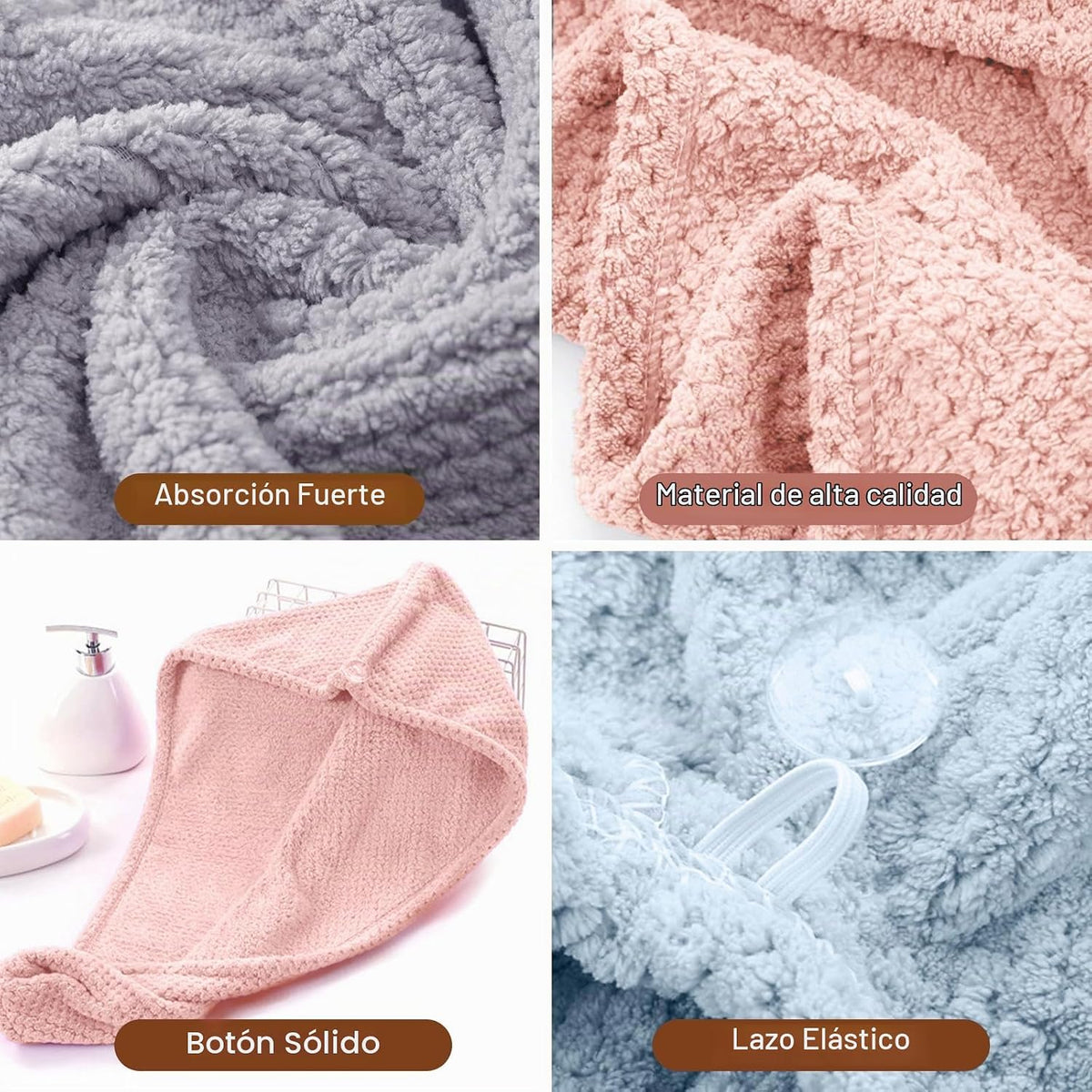 Kldnkig - Toalla de microfibra para pelo de mujer: Relleno ideal pa...