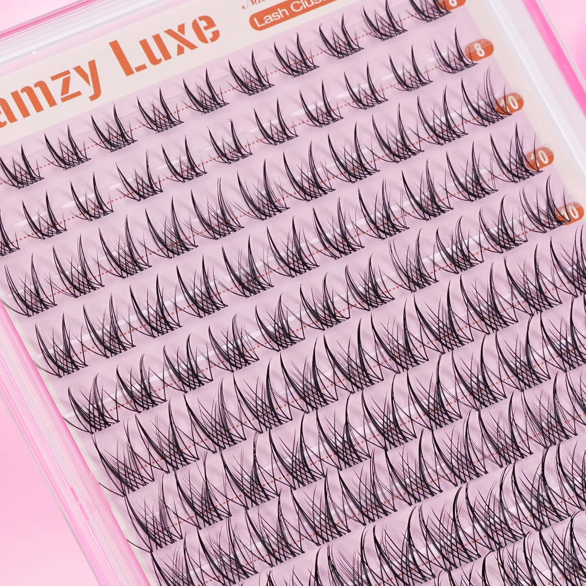 Kit de racimos de pestañas de manga Wispy de 0.315-0.551 in, kit de...
