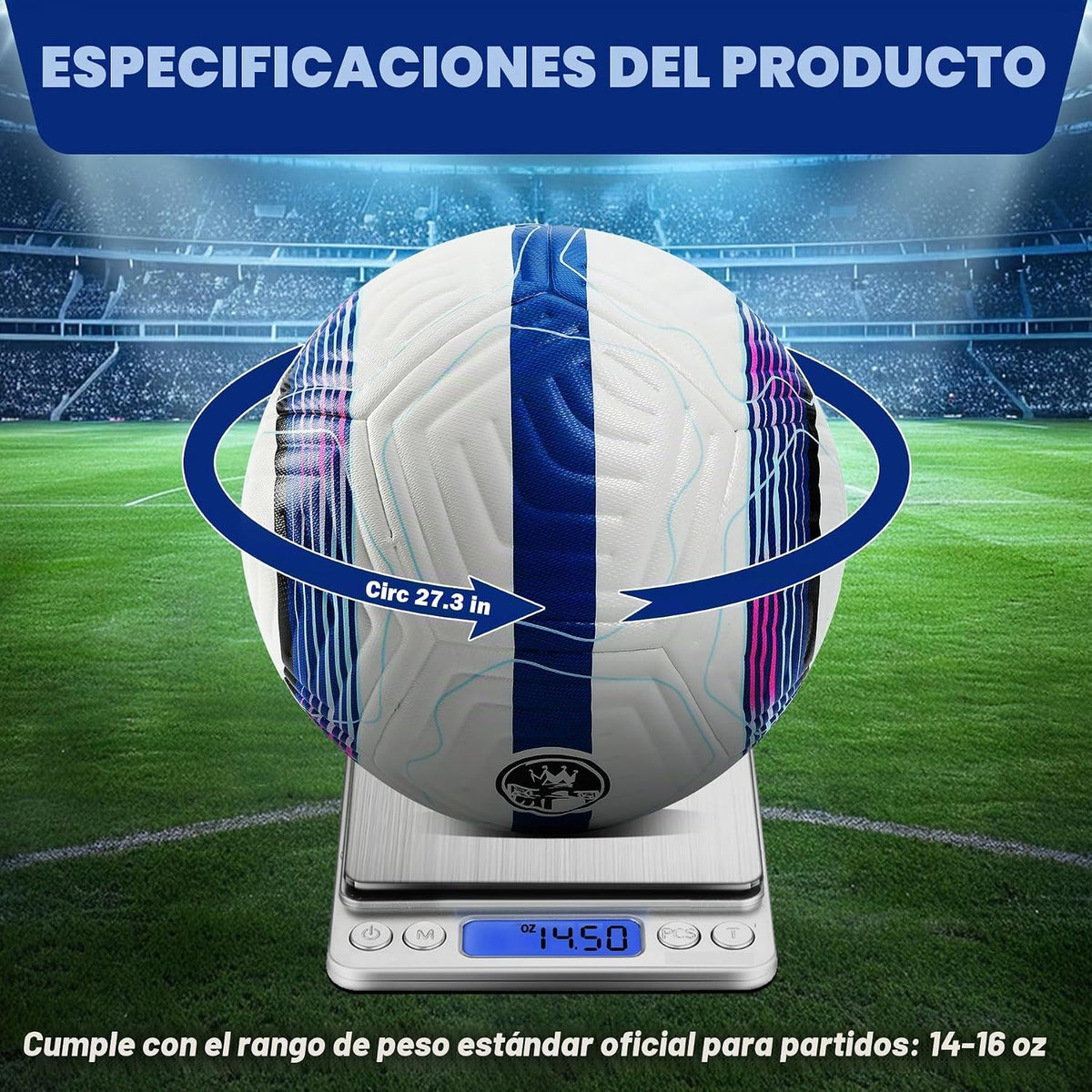 Balón de fútbol Academy tamaño 5