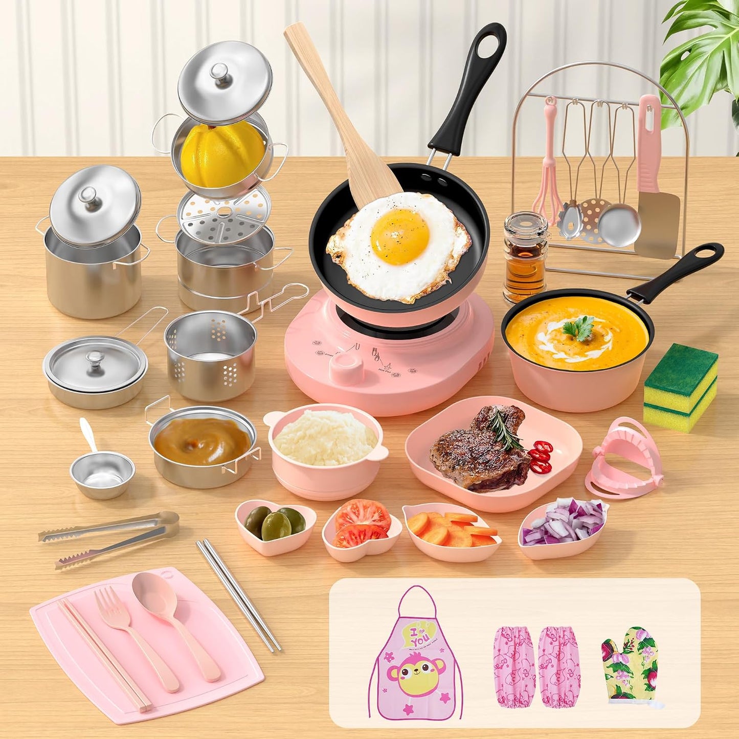 Gotoofun Juego de cocina real para niños de 8 a 12 años, mini herra...