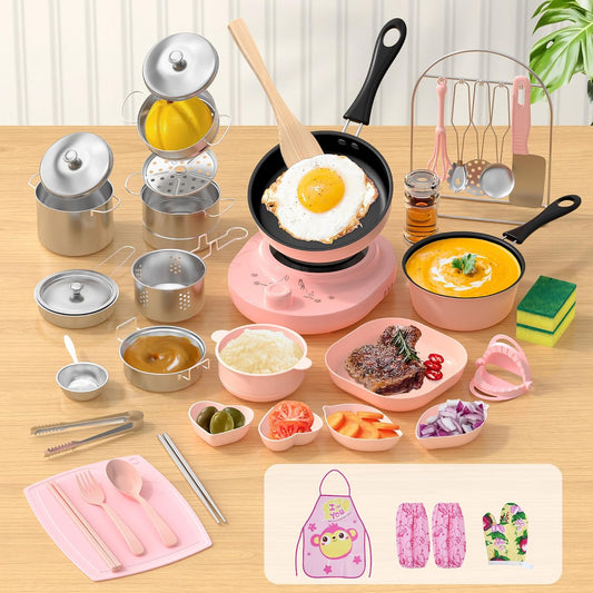 Gotoofun Juego de cocina real para niños de 8 a 12 años, mini herra...