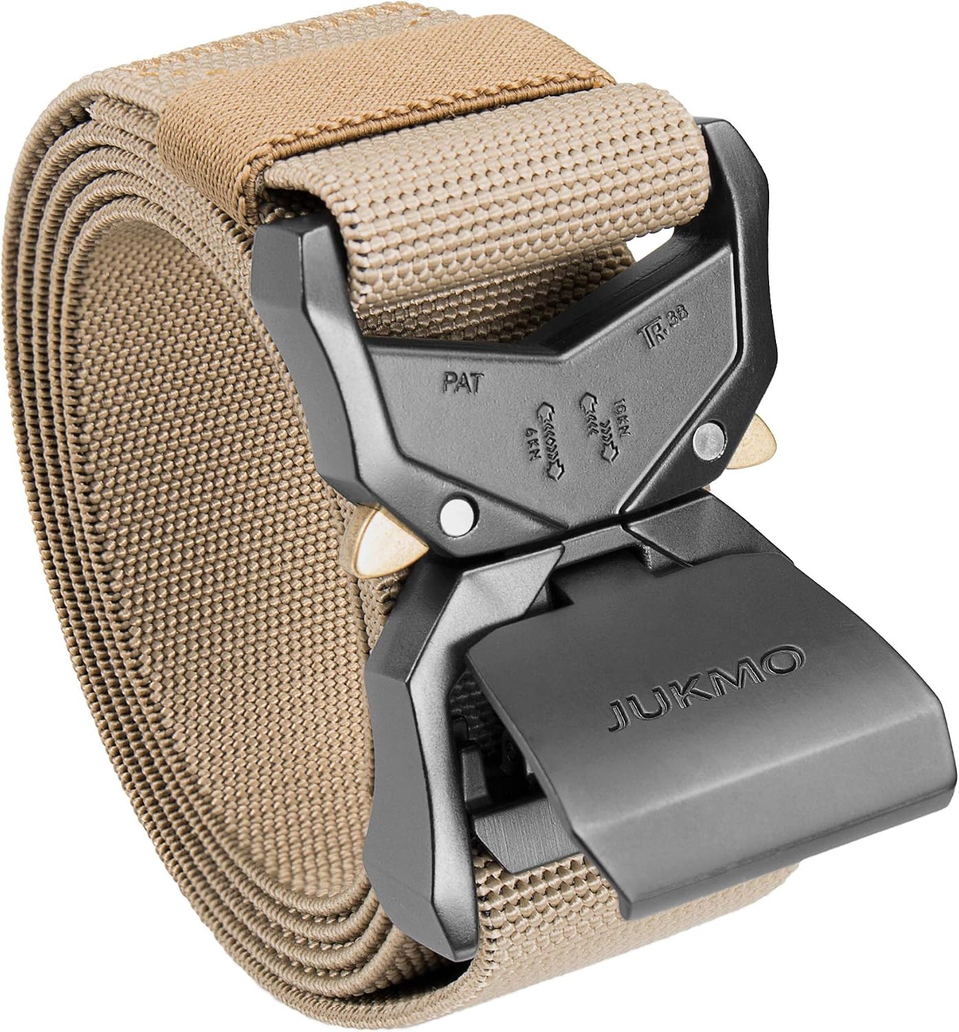 JUKMO Cinturón táctico, aparejador militar de senderismo de 1.5 pul...