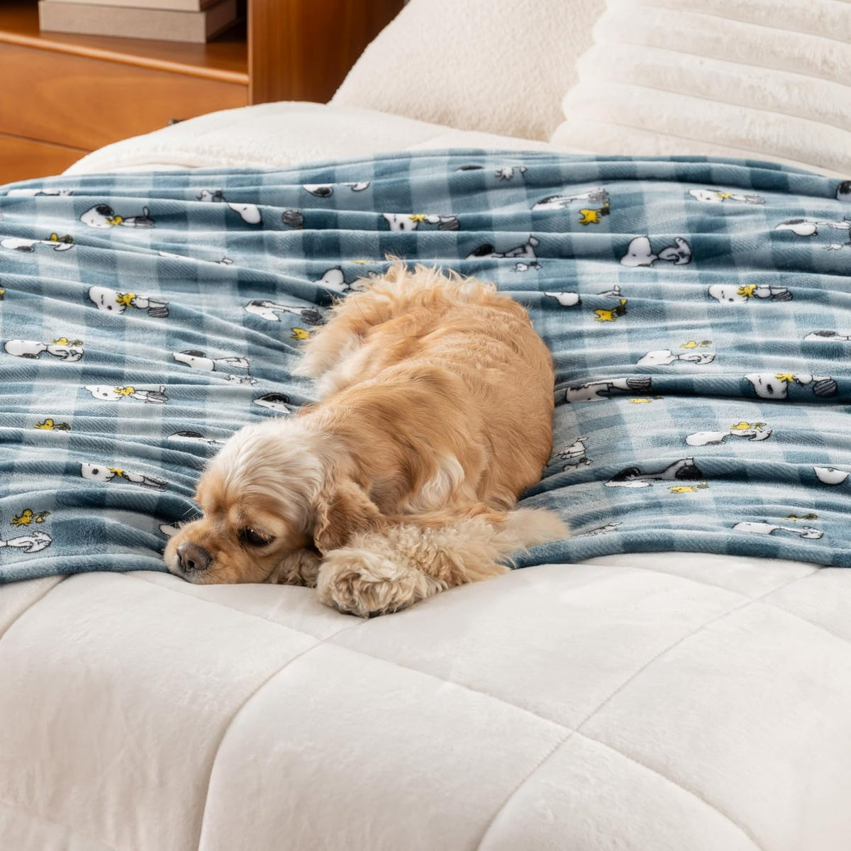 Berkshire Blanket Peanuts® VelvetLoft® Manta de Felpa con el Tierno...