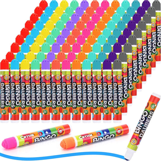 Crtiin Juego de 108 marcadores de Bingo Dauber de colores surtidos...