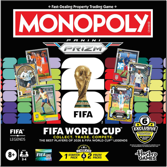 Monopoly Panini Prizm: Juego de mesa de fútbol de la Copa Mundial d...