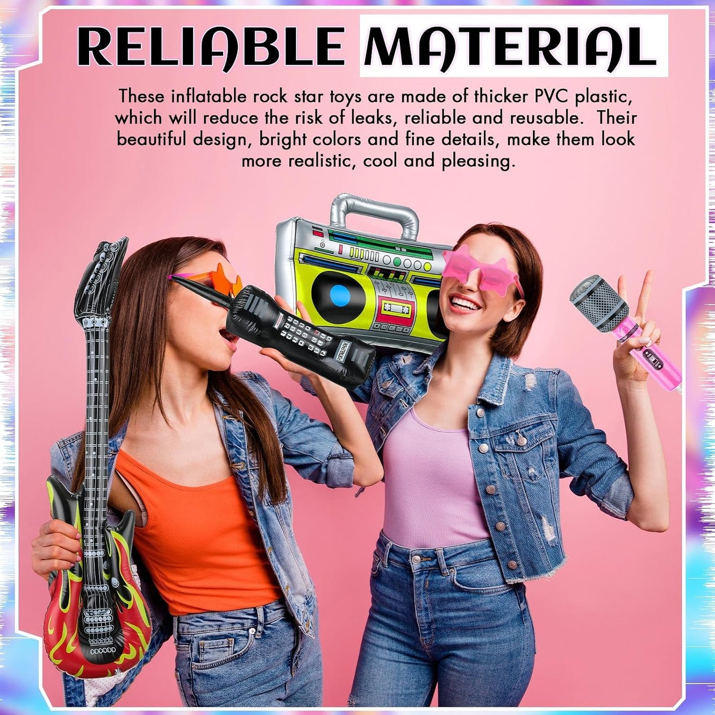 MiniInflat Juego de 20 instrumentos inflables para fiestas, juego d...
